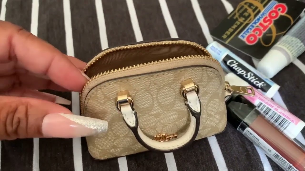 coach mini bag charm