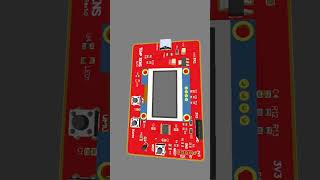 STM32 | USB-C + I²C OLED PCB Red #electronicsdesign #kicad #schematics #pcbdesign #easyeda