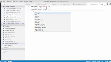 Python Programlama #23 -  Dosya İşlemleri - 2 (Dosyadan Veri Okuma)