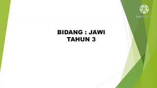 Jawi Tahun 3 : Imbuhan Awalan Ber dan Ter