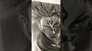 i draw sukuna😈😈☠️ anime painting #art #prassdrawing #sketchmemory