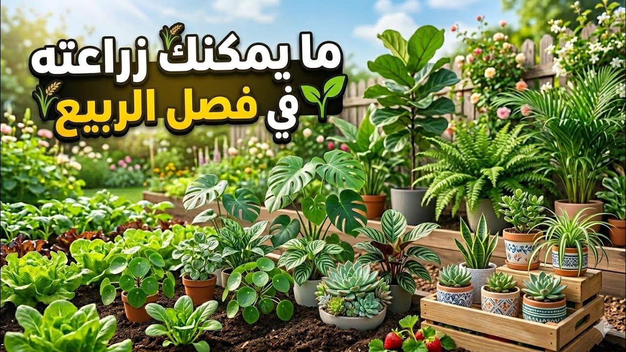 إستعد لموسم الربيع 🍃🌿ما يمكنك زراعته لهاذا الموسم 🌵🪴أعد الحياة لحديقتك المنزلية🌷☘️🌱