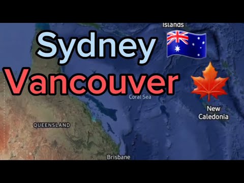 Sydney to Vancouver Canada 🇨🇦 10 hr 45min - YouTube