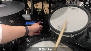〈バンドやろー〉電子ドラム Roland TD-27KVのデモ演奏