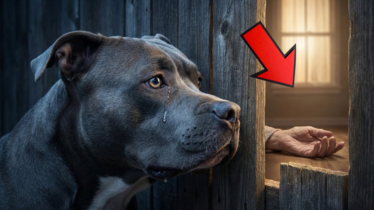 The neighbor reported the pit bull for being "dangerous," until the animal became her only salvation