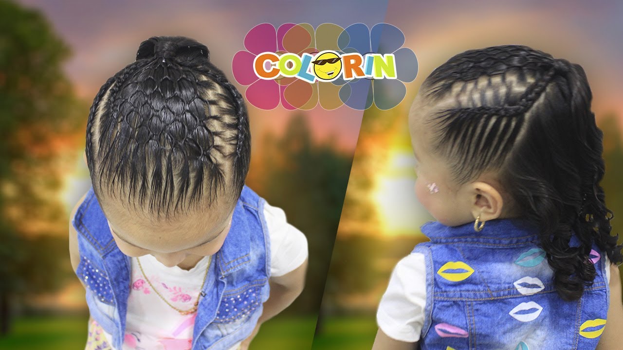 Tejido panal con rizos y terminaciones laterales | Peinado con trenzas | Combed in bee panel