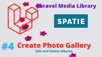 Spatie Laravel Media Library - Create Photo Gallery #4 Edit and Delete Albums