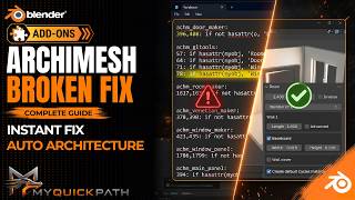 Archimesh Broken After a Blender Update Fixed in Minutes