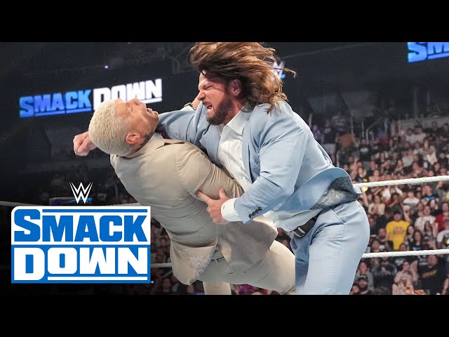 FULL SEGMENT: AJ Styles attacks Cody Rhodes: SmackDown highlights, May 31, 2024 class=