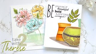 Unique Idea for Floral Cards: Use Versatile Vases! (Take 2 with Therese)