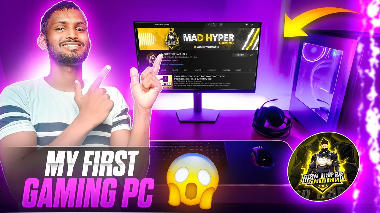 My First Gaming Pc ๐ฅMy First Vlog #1k - YouTube