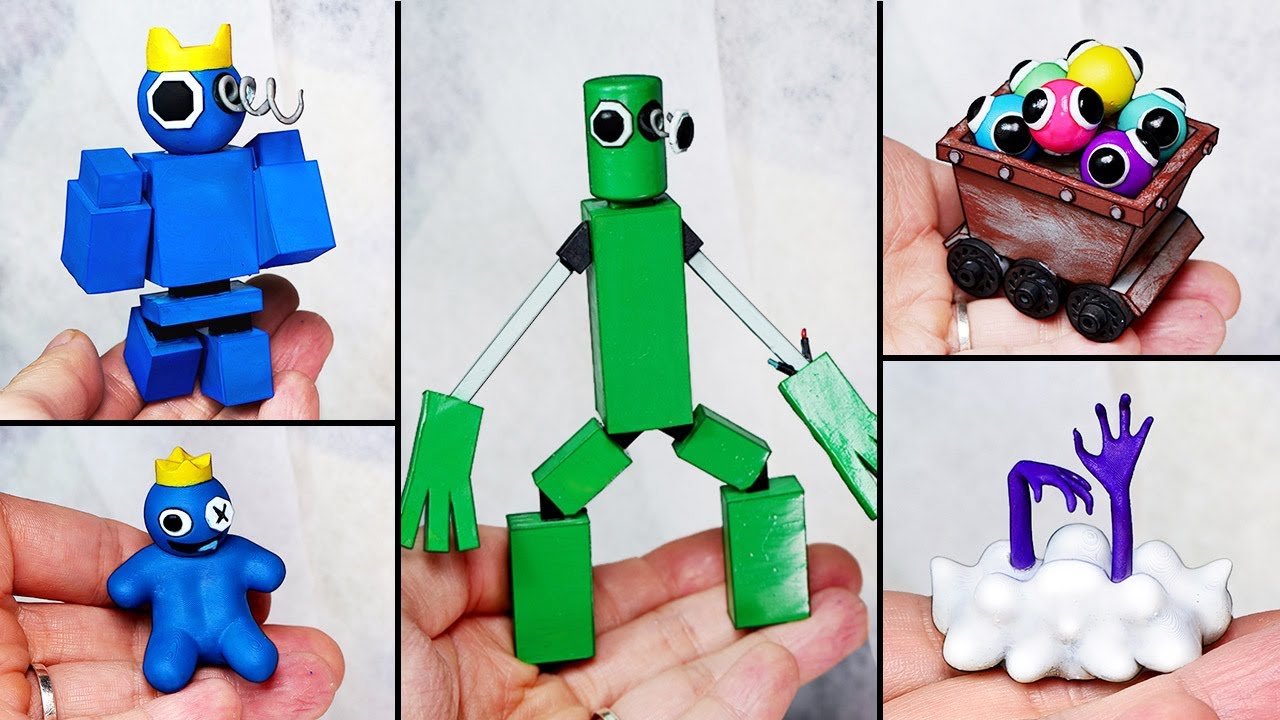 Sculpture BLUE RAINBOW FRIENDS - ROBLOX 3D Print Model in Monsters