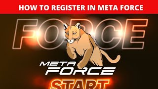 How To Register an Account in Meta Force #metaforce