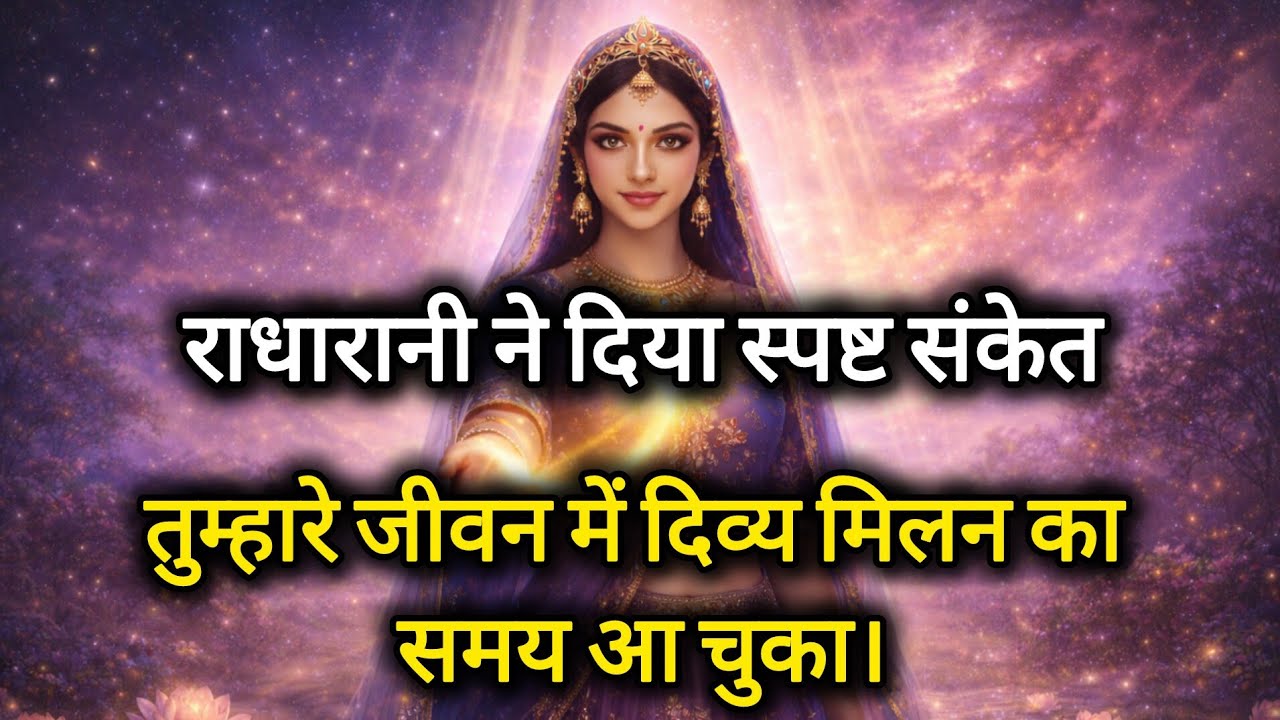 तुम्हारे जीवन में दिव्य मिलन का समय आ चुका है | राधारानी का चमत्कारी संदेश | #RadhaRaniSandesh |