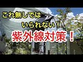 【60代シニアガーデニング】熱中症防止に、日避けサンシェードを設置！