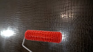 DECORATIVE PLASTER + CROCODILE ROLLER / WALL DESIGN