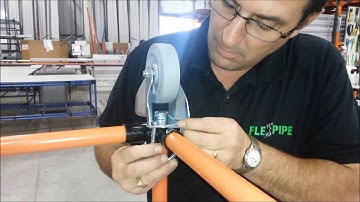 How to install stem wheels on material handling structures | Flexpipe