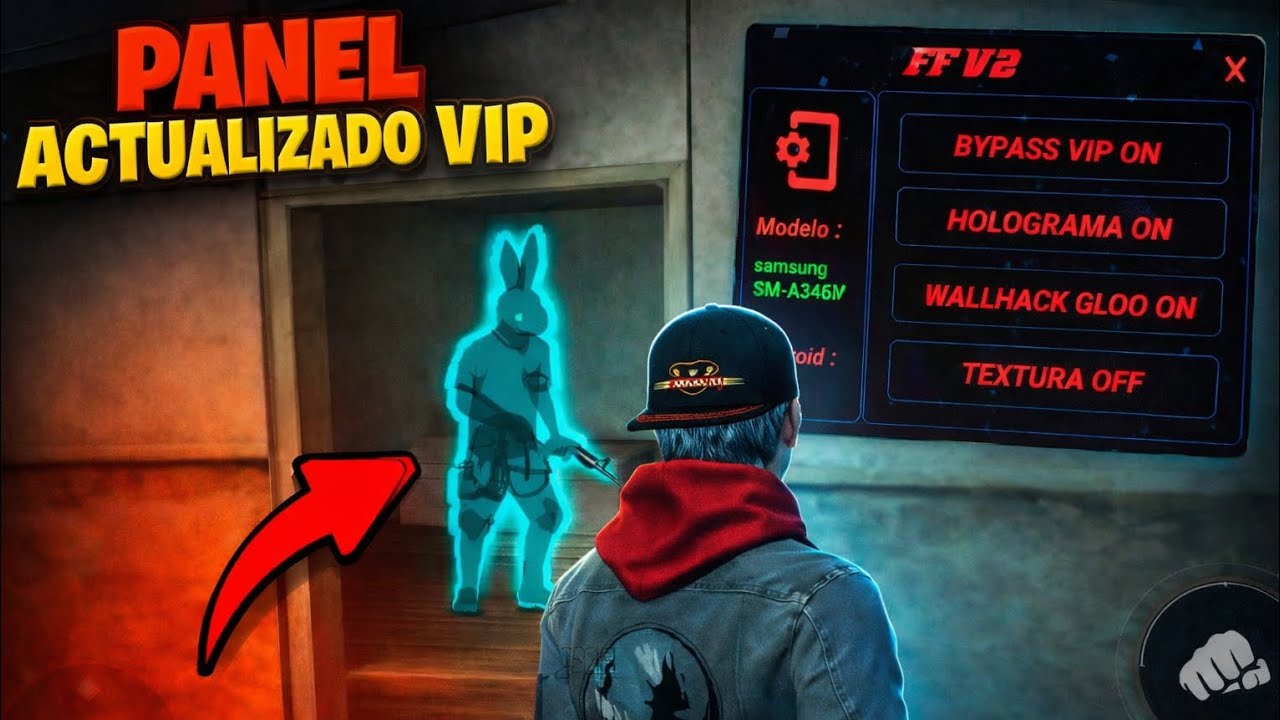 PANEL CUENTAS PRINCIPALES +HOLOGRAM + WALLHACK GLOO FF HACK FF HOLOGRAMA WALLHACK GLOO 100% ANTIBAN