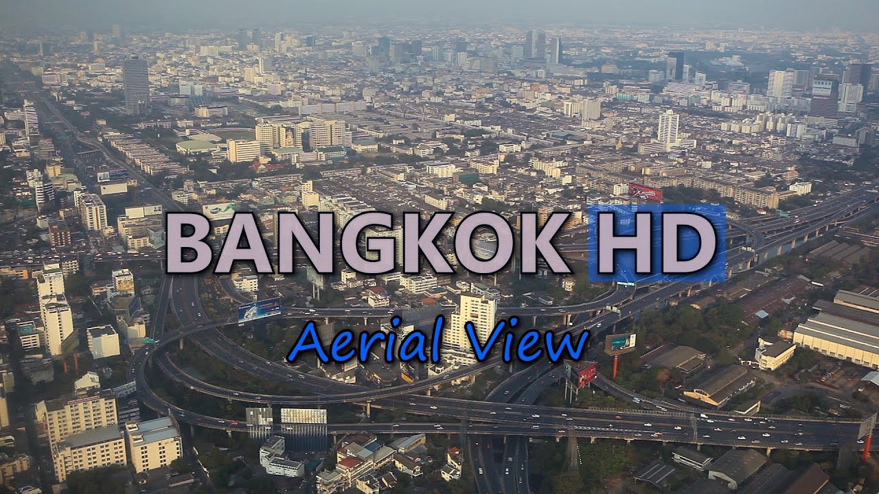 Bangkok Aerial View HD Video Stock