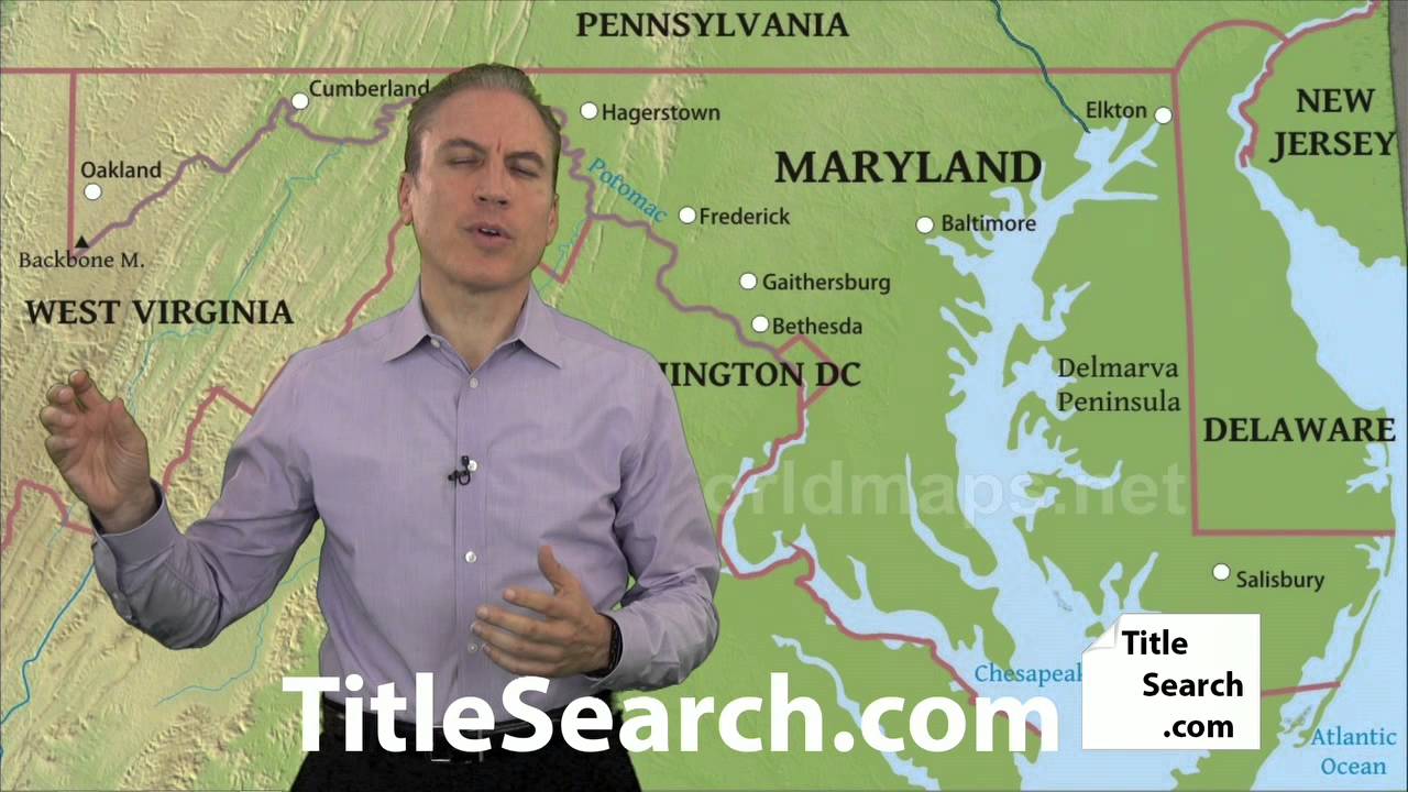What do you need to do to run a title search in Maryland? | AFX