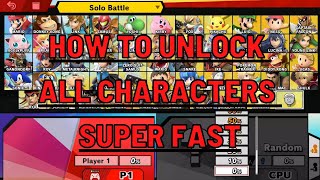 How To Unlock All The Characters in Super Smash Bros Ultimate Super Fast!