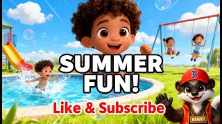 Summer Fun Let’s Go! ☀️ Kids Summer Song | Pool, Playground & Family Fun | Illuminated Mind screenshot 3