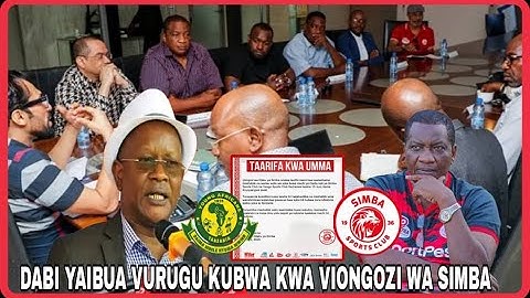 #LIVE: DABI YAIBUA VURUGU KWA VIONGOZI WA SIMBA/YANGA VS TANZANIA PRISON KESHO