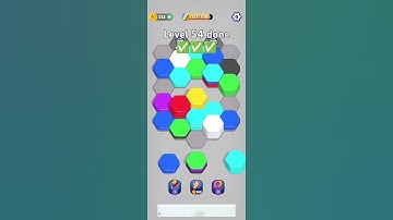 Hexa Sort Level 54 #hexasort #puzzle #gaming #games #v8nsmoke