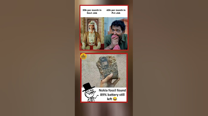 "सरकारी नौकरी बनाम प्राइवेट नौकरी 💀😂"