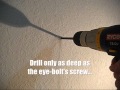 How to install Eye Bolts to hang your hammock indoors - stick frame wall (wooden stud wall) How to install Eye Bolts to hang your hammock indoors - stick frame wall (wooden stud wall)