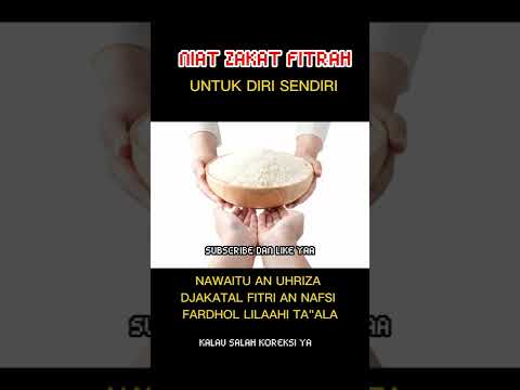 NIAT ZAKAT FITRAH UNTUK DIRI SENDIRI 🥳🥳✅