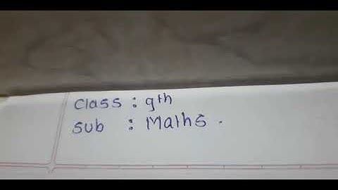 Class 9th Subject-  Mathematics Bridge Course day 5