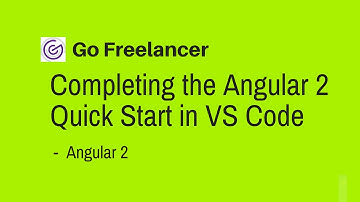 Completing the Angular 2 Quick Start in VS Code