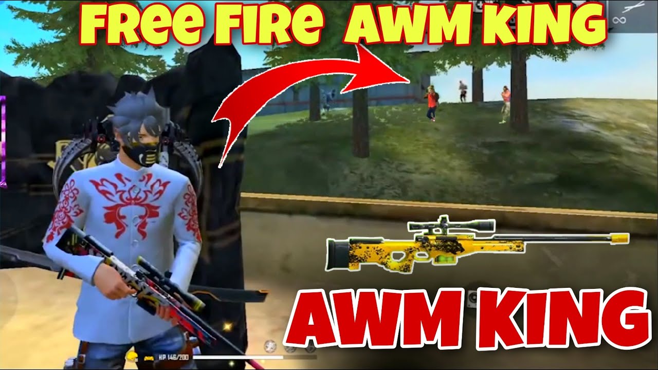 AWM King of Free  Fire  Total Gaming Born2Kill B2K BNL  