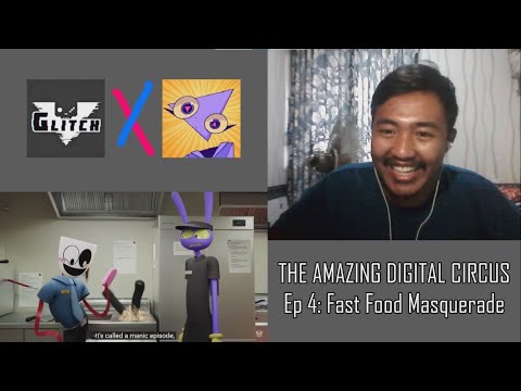 THE AMAZING DIGITAL CIRCUS Ep 4: Fast Food Masquerade Reaction!