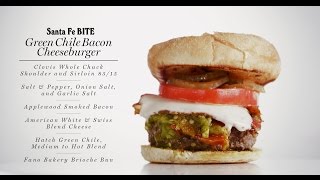 Santa Fe Bite's Green Chile Cheeseburger