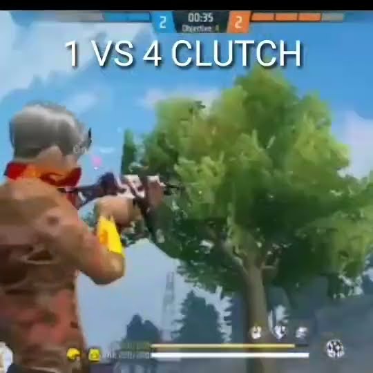 1 VS 4 CLUTCH CS RANK UMP POWER 😱😱💥💥 - YouTube