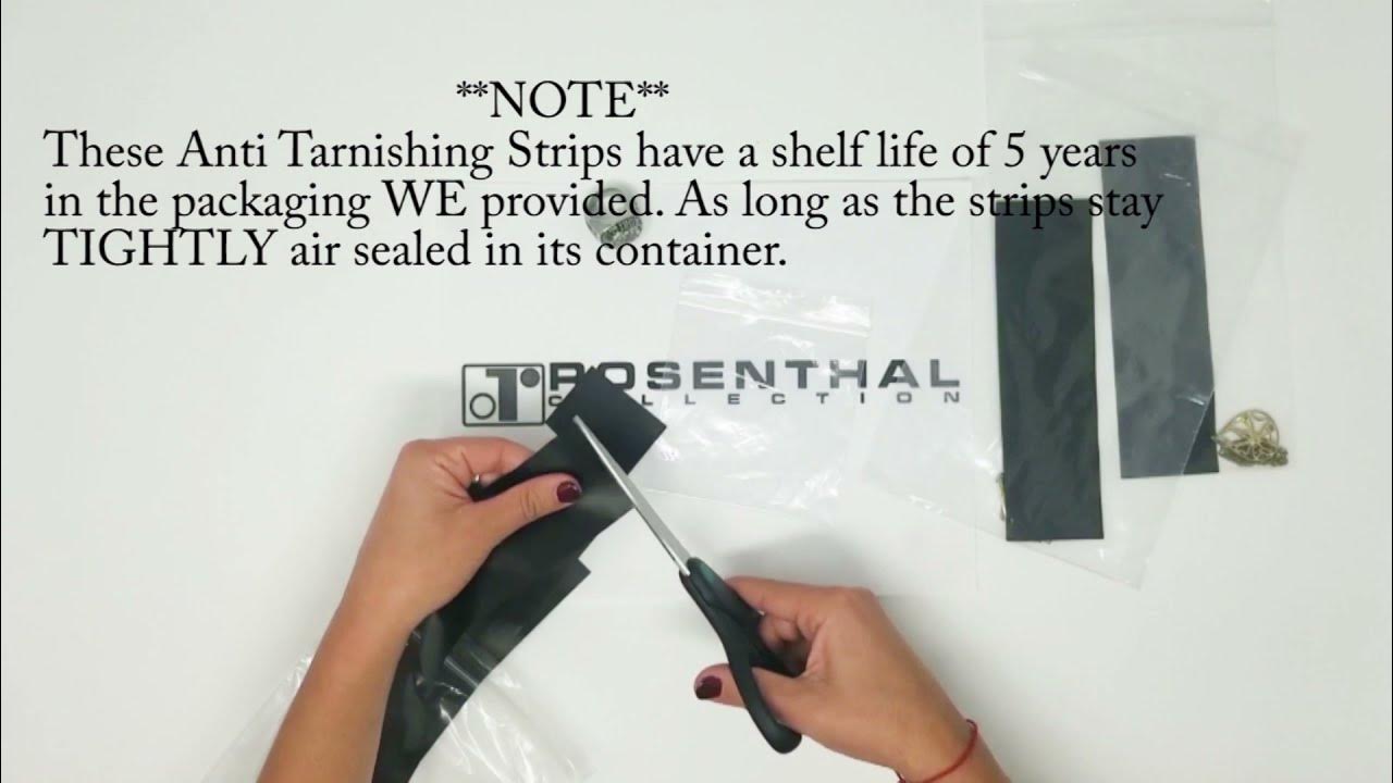 How to Use Anti Tarnish Strips Tutorial For Jewelry Cleaning and Care 