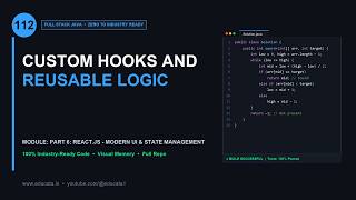 FS-112: CUSTOM HOOKS AND REUSABLE LOGIC | Full Stack Java