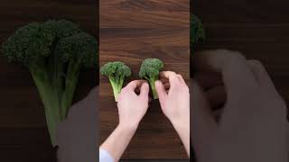 How to Cut Broccoli so It Cooks Evenly #Shorts