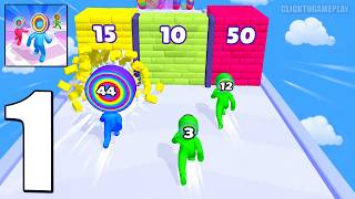 Layer Man 3D: Run & Collect - Gameplay Walkthrough Part 1 - Casual Fun Mobile Game (iOS, Android)