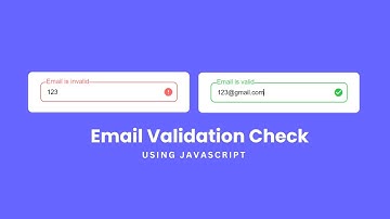 Email Validation Using JavaScript | Valid & Invalid Email Check In JavaScript