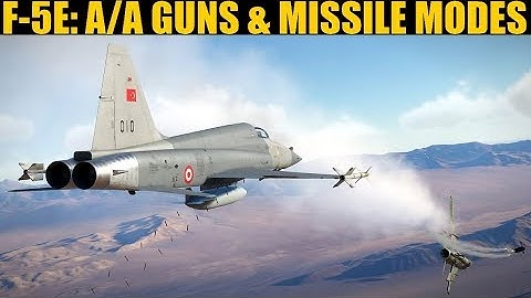 F-5E Tiger II: A/A Gun & Missile Modes Tutorial | DCS WORLD
