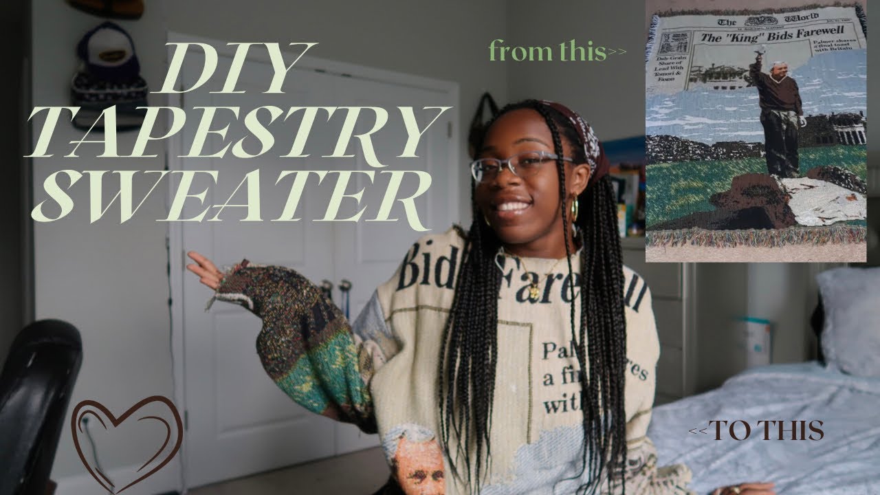 How To Make A Tapestry Blanket Into A Sweater | Idara