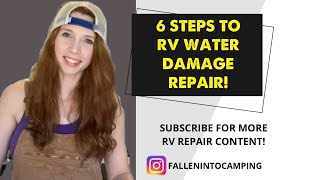 (UPDATED) RV Water damage repair in 6 easy steps!