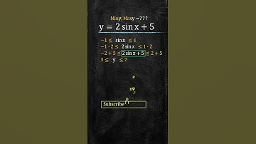 Find the Max-Min Value of 2sin(x) + 5 ⚡