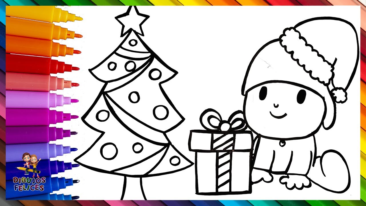 Cómo Dibujar Un Arbol De Navidad Paso A Paso 🎄🎁 Dibujos De Navidad 