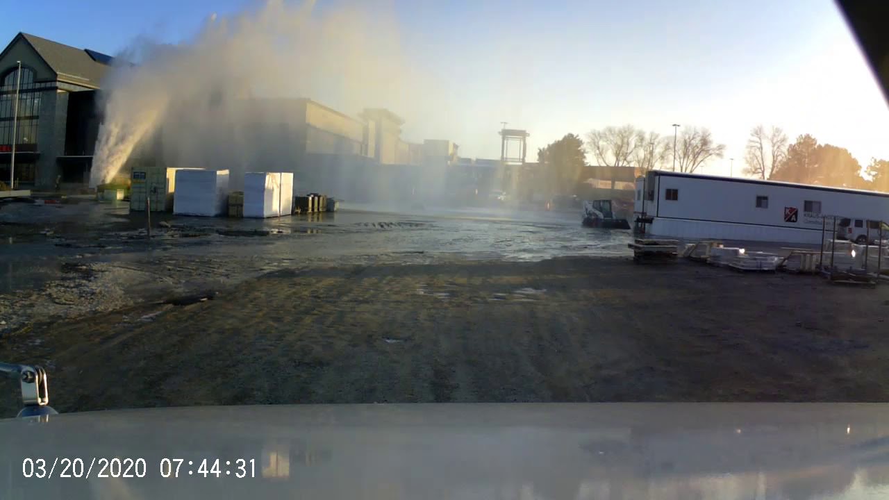 water main burst YouTube