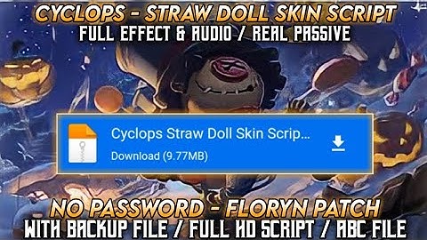 Cyclops Straw Doll Skin Script || With Backup File || No Password