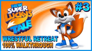 New Super Lucky's Tale #3 Wrestful Retreat 100% Walkthrough Gameplay - Letters, Pages and Coins